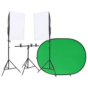 vidaXL Fotostudioset met verlichtingsset en, Audio, Tv en Foto, Fotografie | Fotostudio en Toebehoren, Verzenden, Nieuw