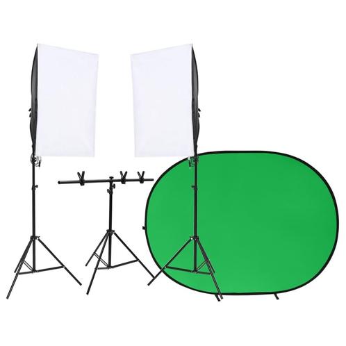 vidaXL Fotostudioset met verlichtingsset en, Audio, Tv en Foto, Fotografie | Fotostudio en Toebehoren, Nieuw, Verzenden