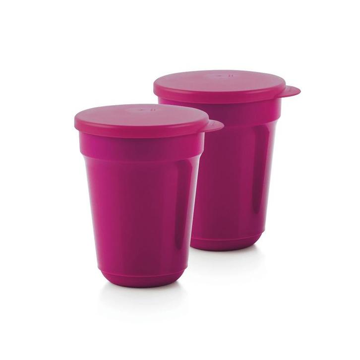 Tupperware 2 Aloha Bekers 470 ml PaarsRoze, Huis en Inrichting, Keuken | Tupperware, Nieuw, Verzenden