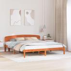 vidaXL Bedframe met hoofdbord Waxbruin 200x200 cm van, Huis en Inrichting, Slaapkamer | Bedden, Verzenden, Nieuw