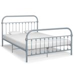 vidaXL Bedframe metaal grijs 120x200 cm, Verzenden, Nieuw