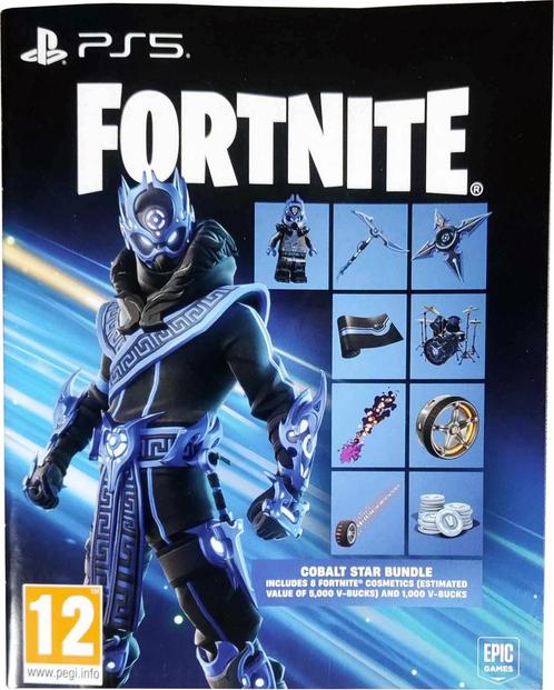 Fortnite Cobalt Star Bundle-1000 V-Bucks Code (PlayStation, Games en Spelcomputers, Games | Sony PlayStation 5, Ophalen of Verzenden