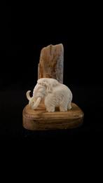 Hand-carved Woolly Mammoth Tusk Figurine Slagtand -, Collections