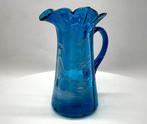 Europees Glas Mary Gregory antieke hand geblazen blauwglazen, Antiek en Kunst, Antiek | Glaswerk en Kristal