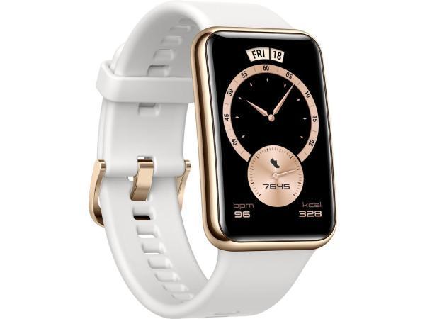 Veiling - Huawei Watch Fit Elegant - Frosty White, Bijoux, Sacs & Beauté, Montres de sport