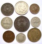 Uruguay. Type collection with 9 old coins 1869-1944