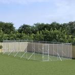 vidaXL Hondenkennel voor buiten 4x12x2 m gegalvaniseerd, Dieren en Toebehoren, Verzenden, Nieuw