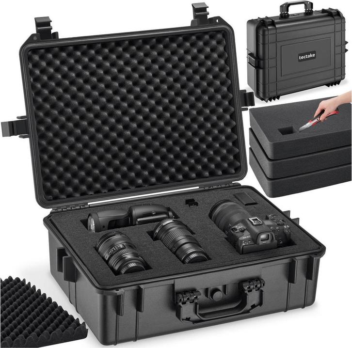 Camera koffer - Fotokoffer - Draagbaar - 56x42x21 cm - Zwart, TV, Hi-fi & Vidéo, Photo | Sacs pour appareil, Envoi