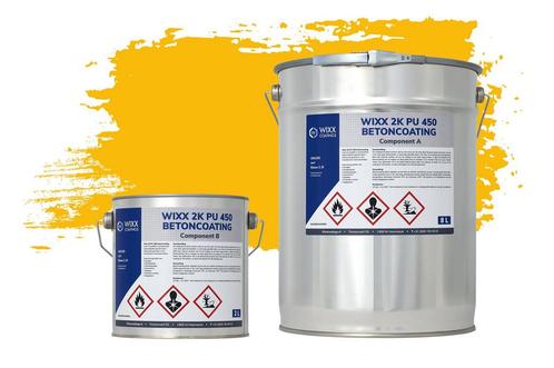 Wixx 2K PU 450 Betoncoating RAL 1023 | Verkeersgeel 5L, Bricolage & Construction, Peinture, Vernis & Laque, Envoi