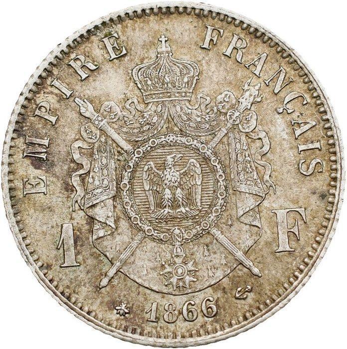 Frankrijk. Napoléon III. 1 Franc 1866-A, Paris (Zonder, Postzegels en Munten, Munten | Europa | Euromunten