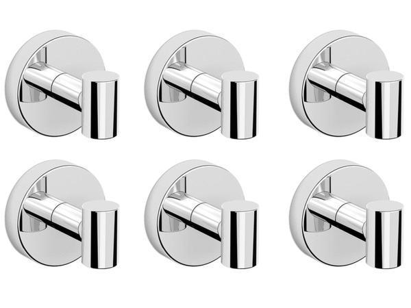 Veiling - 6x Beaux handdoekhaak magnetisch Ulis chroom, Maison & Meubles, Salle de bain | Linge de bain & Accessoires