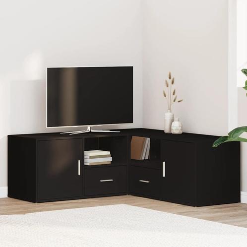 vidaXL Hoekkast 200x40x45 cm bewerkt hout zwart, Huis en Inrichting, Kasten | Overige, Nieuw, Verzenden