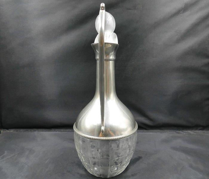 Manoir - Kan - Verzilverd, Glas, Metaal, Antiek en Kunst, Antiek | Meubels | Tafels