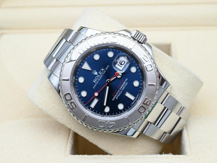 Rolex Yacht-Master Ref. 116622 Year 2016 (Box & Papers), Handtassen en Accessoires, Horloges | Heren, Staal, Zo goed als nieuw