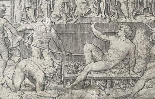 Michele Grechi, Il Lucchese (1529-1604) - Il martirio di S, Antiek en Kunst, Antiek | Overige Antiek