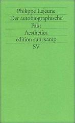 Der autobiographische Pakt (edition suhrkamp)  Lejeun..., Philippe Lejeune, Verzenden