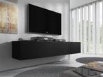 TV-Meubel - Zwevend - Mat zwart - 160x30x40 cm, Huis en Inrichting, Kasten |Televisiemeubels, Nieuw, 150 tot 200 cm, Overige materialen