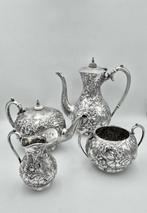 John Round & Son, - Koffie- en theeservies (4) - .925 zilver, Antiek en Kunst