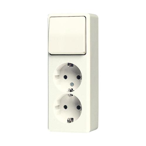 Jung Ap600 Combiné De Prise Double Blanc - 626A, Doe-het-zelf en Bouw, Elektriciteit en Kabels, Verzenden