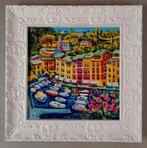 Athos Faccincani (1951) - Portofino e luce sul porto, Antiek en Kunst