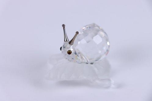 Figure - Swarovski - Slak op Blad (Boxed + Certificate) -, Antiek en Kunst, Curiosa en Brocante