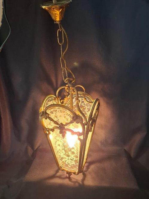 Lantaarn - Verguld messing, Antiek en Kunst, Curiosa en Brocante