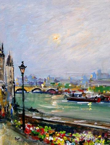 Denis Pascal dit Roy (XX-XXI) - Paris. Le Quai aux Fleurs, Antiek en Kunst