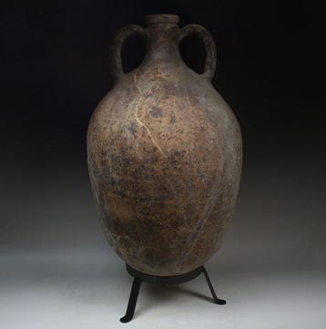 Grec antique mycénien Poterie Amphore avec lettres peintes