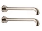 Veiling - 2x Beaux douchearm wand rond 40cm Port mat geborst, Nieuw