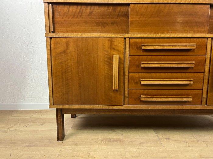 Credenza - Hout - Mobiele buffetkast met vier lades, dubbele, Antiek en Kunst, Kunst | Designobjecten