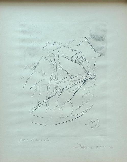 Italo Mus (1892-1967) - Studio di contadino, Antiek en Kunst, Antiek | Overige Antiek