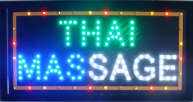 Thaise Massage LED bord lamp verlichting lichtbak reclamebor, Huis en Inrichting, Lampen | Overige, Nieuw, Verzenden