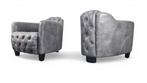 PTMD Deluxe Pair of high end leather aviator sofas