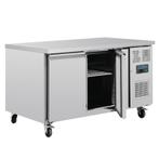 Polar U-serie 2-deurs Koelwerkbank met euronorm opslag 427L, Verzenden, Nieuw in verpakking, Koelen en Vriezen