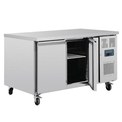 Polar U-serie 2-deurs Koelwerkbank met euronorm opslag 427L, Zakelijke goederen, Horeca | Keukenapparatuur, Koelen en Vriezen
