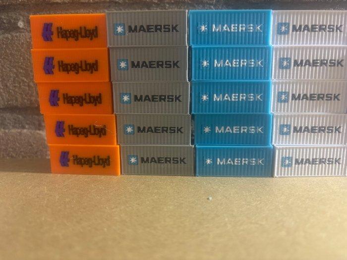 3d-printje N - Modeltreinsporen (50) - 20ft containers, Hobby en Vrije tijd, Modeltreinen | N-Spoor