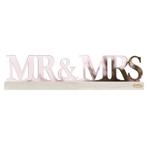 Tafeldecoratie Mr& Mrs 20cm, Verzenden