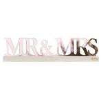 Tafeldecoratie Mr& Mrs 20cm, Hobby en Vrije tijd, Feestartikelen, Verzenden, Nieuw