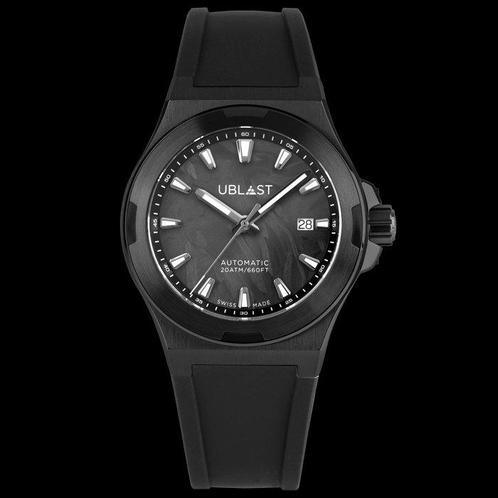 Ublast - Beyond Forget Carbon Dial - Automatic Swiss Made -, Handtassen en Accessoires, Horloges | Heren