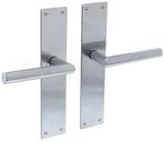 Intersteel deurkruk hoek 90° met renovatieschild blind RVS, Ophalen of Verzenden, Nieuw