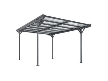 Veiling - Terrasdak / Carport - Platdak - 5 x 3 m - Donkergr beschikbaar voor biedingen