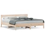 vidaXL Cadre de lit avec tête de lit 180x200 cm bois de, Neuf, Verzenden