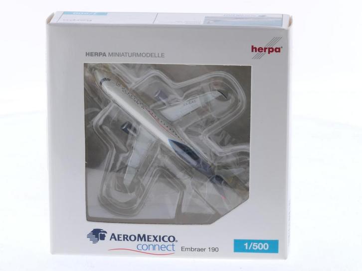 Schaal 1:500 Herpa 515382 Embraer 190 Aeromexico Connect..., Hobby en Vrije tijd, Modelbouw | Vliegtuigen en Helikopters, Zo goed als nieuw