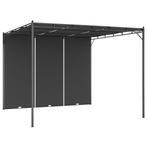 vidaXL Tuinprieel met zijgordijn 3x3x2,25 m antraciet, Tuin en Terras, Partytenten, Verzenden, Nieuw