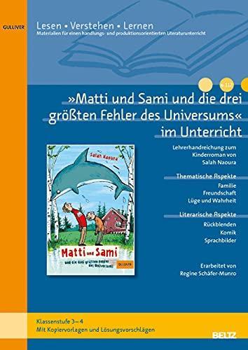 »Matti und Sami und die drei größten Fehler des Unisums« im, Livres, Livres Autre, Envoi