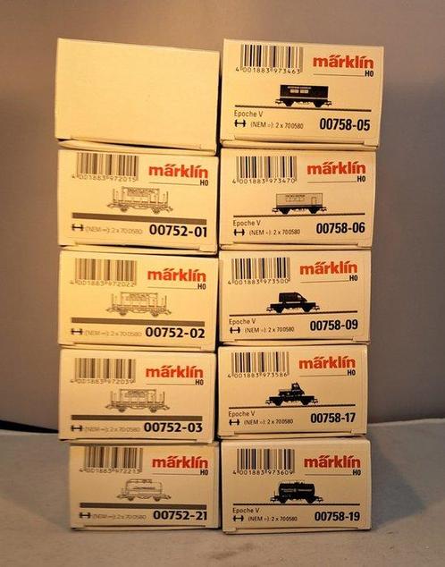 Märklin H0 - 00752-01; 00752-02; 00752-03; 00752-21;, Hobby en Vrije tijd, Modeltreinen | H0