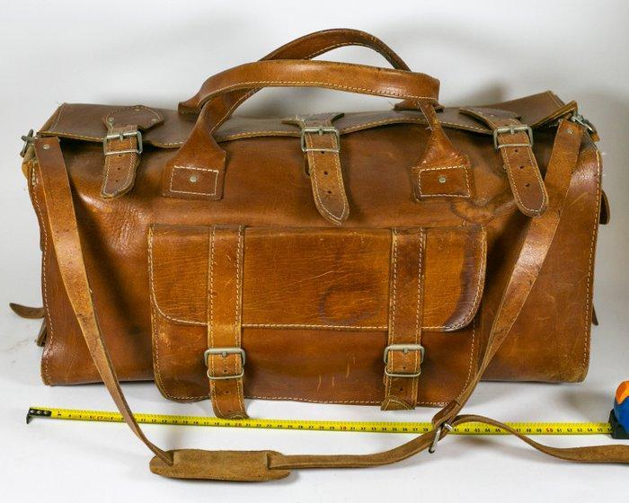 Other brand - Borsone in cuio vintage italiano - Reistas, Antiek en Kunst, Curiosa en Brocante
