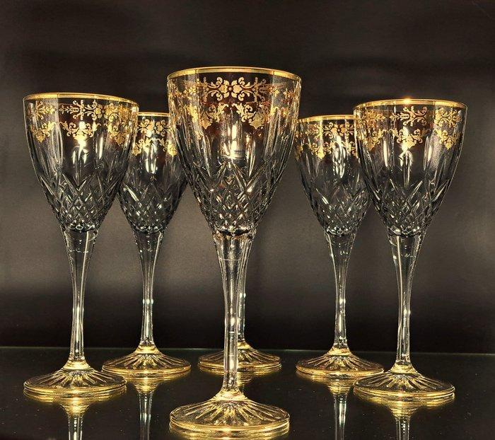 Artemisia - Wijnglas (6) - Kristal, oro 24kt - I Merletti, Antiquités & Art, Antiquités | Meubles | Tables