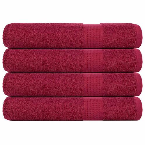 vidaXL Saunahanddoeken 4 st 80x200 cm 360g/m² 100% katoen, Maison & Meubles, Salle de bain | Linge de bain & Accessoires, Envoi