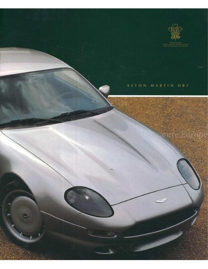 1994 ASTON MARTIN DB7 BROCHURE ENGELS, Livres, Autos | Brochures & Magazines